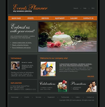 free frontpage website templates